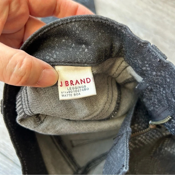 J Brand Snakeskin Matte Boa  Leggings - Picture 10 of 13